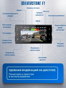 Видеорегистратор с радар-детектором SilverStone F1 HYBRID S-BOT PRO Wi-Fi Doppler Edition