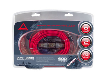 Комплект кабелей для усилителя Aura AMP-2208, 2х10мм2
